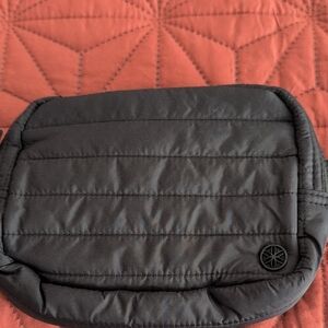 GAIAM Black Quilted Crossbody Bag